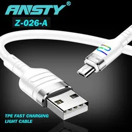 Ansty Z-026-A – 5A Micro USB Smart Fast Charging Cable with LED Light (1M)