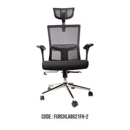 BLACK HIGH BACK MESH MANAGMENT CHAIR LA8021FH-2