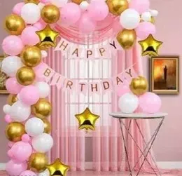 Birthday Decoration set Pink with Star