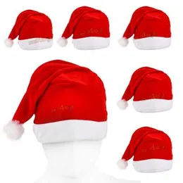 Zest 4 Toyz Warm Fleece Santa Claus Cap, Christmas Hat Cute Red Santa Hat Christmas Party Prop accessories Costumes Free Size Pack of 2