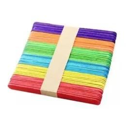 11.5 cm x 1 cm Small 50 Pcs craft sticks Popsicle sticks Ice cream sticks multi color natural wooden color Ice Stick
