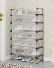 6-Layer Shoe Rack Organizer with Dustproof Cover