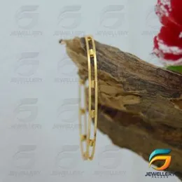 Gold Plated Guarantee Thin Stylish Bangle for Women Fashion Jewelry Gift..