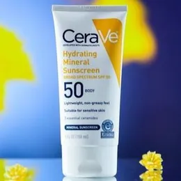CeraVe Hydrating Mineral Sunscreen SPF 50 Body Lotion 150ml
