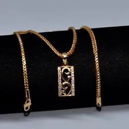 𝐠𝐨𝐥𝐝 𝐩𝐥𝐚𝐭𝐞𝐝 𝟏.𝟗𝐦𝐦 𝐟𝐨𝐱 𝐬𝐢𝐧𝐠𝐚𝐩𝐨𝐫𝐞 𝐜𝐡𝐚𝐢𝐧 𝐰𝐢𝐭𝐡 𝐩𝐞𝐧𝐝𝐚𝐧𝐭.