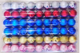 Glitter Ball Tube - 9 Baubles [6cm] Christmas Decorations Christmas Tree Deco Baubles