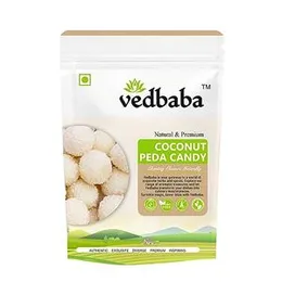 Vedbaba Coconut Peda Soft & Chewy Toffee | Real Coconut Peda Toffee | Coconut Candy | Coconut Milk Toffee | Coconut Peda | Coconut toffees (800 GM