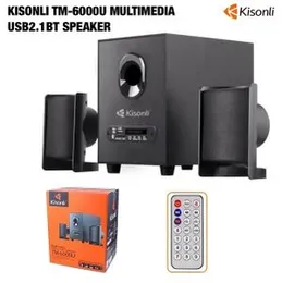 Kisonli TM-6000U USB 2.1 Multi Media with Subwoofer+Remote Control USB/TF/BT/FM/AUX/LED