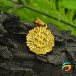 Rhodium Plated Diamond cuts Dollar Sign Pendant Guarantee Fashion Design for Women.