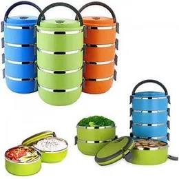 4 Layers Stainless Steel lunch box Best selling products Fancy Keeps Food Fresh Vacuum Sealed Lids