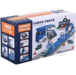 Kids Toy Alloy Car Play Set Plastic Diy Sliding Track Toy Deformation Car Truck (0512)