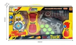 New Hit Him with Duck Double Soft Rifle Black Suit Shooting Toy Gun Boy Parent-Child Toys for Children′s Toys