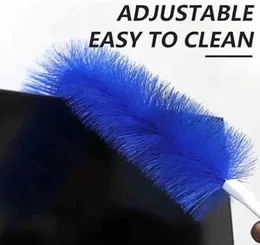 Fan Dust Removal Brush Flexible Cleaning Brush for Electric Fan Sofa and Windows Long Handle and Soft Bristles Cleaning