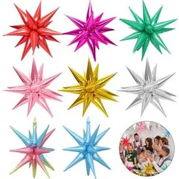 Foil Blasting Star Explosion Star 18" Inch Balloon Starburst Foil Birthday Party Decoration Multi Color