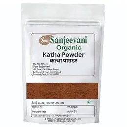 "Som Sanjeevani Organic Katha Powder 200g Pack Of 1 each for Hair Colour,Hair Brown,Hair Growth With 100g Multani Mitti Powder Chemical Free " No Adde