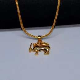 gold plated 1.9mm fox chain with pendant for stylish women's 60cm