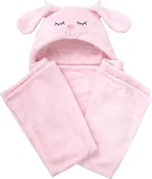 Baby Animal Hooded Blanket Soft Plush Hooded Baby Wrap, Cute & Comfy Wrap, Soft and Snuggly Blanket, Toddler & Baby Blanket
