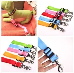 Adjustable Pet Cat Dog Car Seat Belt Pet Seat Vehicle Dog Harness Lead Clip Safety Lever Traction Dog Collars Dogs Accessories