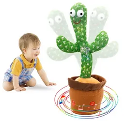 Dancing Cactus Toy with Hat - Singing, Talking, Record & Repeats What You say, Funny Electric Cactus Toy for Kids