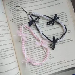 Phone cover couple keychain double beads set