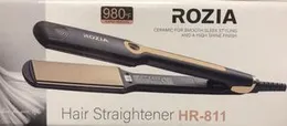 ROZIA Premium Professional Ceramic Hair Straightener/Iron HR-811 (Black, Gold) with warranty
