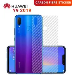 Carbon Fibre back sticker For Huawei Y9 2019