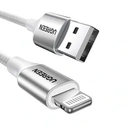UGREEN 1 Meter USB to Lightning Alu Case – MFI Certified Braided Lightning Cable – US199 - 60161