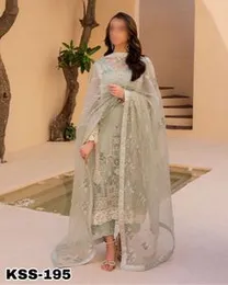 Pastel Green Premium Embroidered Pakistani Salwar Suit