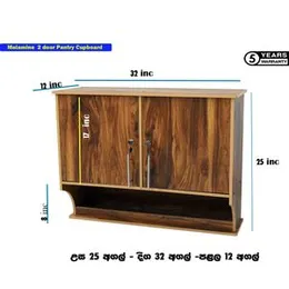 kitchen Pantry Cupboards Melamine 2 Door rack , 5 years warranty