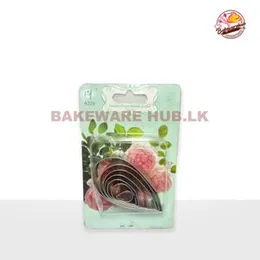 Austin Rose Leaves Cutter – Set of 7 | Stainless Steel Floral Fondant Tools