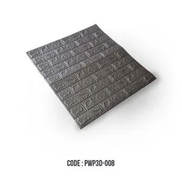 3D STICKER DARK GRAY BRICK 70*77 CM CS-009
