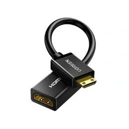UGREEN 22cm Mini HDMI Male to HDMI Female Adapter Cable (Black) - 20137