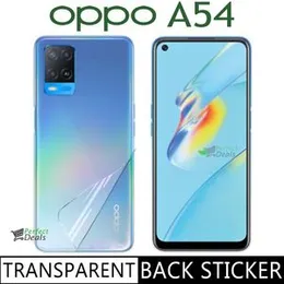 Oppo A54 Clear Slim Carbon fibre Phone Transparent protective Mobile Back Sticker For Oppo A54