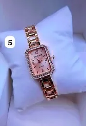 Women's Watch Simple Square Rhinestone Quartz Watches Bracelet Dress Clock