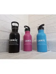 Stainless Steel Water Bottle with straw - 500ml