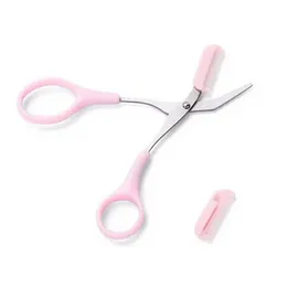 New Eyebrow Trimmer Scissors 1Pc Eyebrow Razor Set, Professional Precision Eyebrow Scissors with Comb, Small Eyebrow Razor Face Hair Removal Tool for