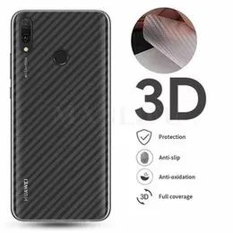 Carbon Fibre back stickers For Huawei Y6p