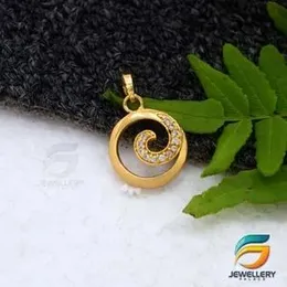 Gold Plated Pendant Big Derana Pendant For Ladies Fashion Stylish Rich Look Pendant.