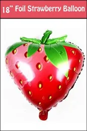 18" Strawberry Fruit Happy Birthday Party