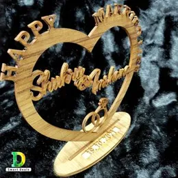 Customized Wooden Gift With Your Name & Wishes For Happy Married life gift anniversary Gift wedding gift lover gift valentine gift