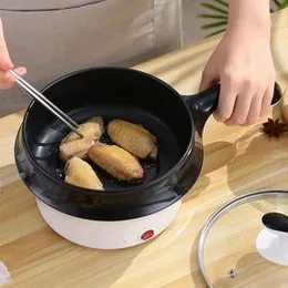 Multi-function Portable Cooker Non-stick Stainless Steel Electric Skillet Fry Pan Rice Cooker 4 in 1 Cooking pot.