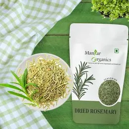 ManHar Organics Dried Rosemary Leaves 100gm - Dry Rosemary Herbal Tea for Hair growth | Seasonings Herbs & Spices