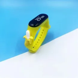 Creative Banana Fruit LED Wrist Watch Toys – Unisex Sports Digital Watch for Kids