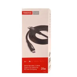 TRANYOO T-P16 20W Metal Braided Type-C to Lightning Cable | PD Fast Charging Cable