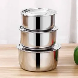 3pcs stock pot set stainless steel
