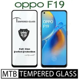 OPPO F19 Branded MTB High Quality Screen Protector Full Glue 9D MTB tempered Glass for OPPO F19