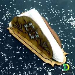 Wooden Paper Napkin Holder for Dining Table Tissue Holder, Wooden Paper Napkin Holder