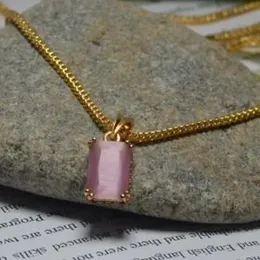 1.9mm fox singapore chain with stone pendant  for stylish girls.