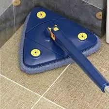 360 Degree Triangle mop-Multi-Functional rotatable Triangle mop with Long Handle rotatable Triangle Cleaning mop