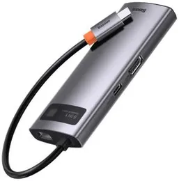 BASEUS Metal Gleam Series 6 In 1 Multifunctional Type-C Hub CAHUB-CW0G